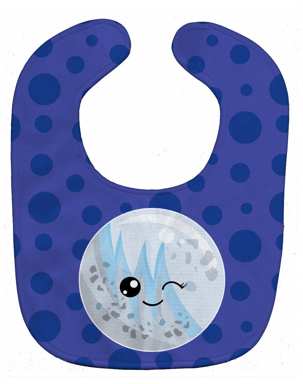 Planets Moon Baby Bib Easy-Clean Baby Bib Baby Feeding Accessory Baby Mealtime Essential, 10 x 13, Multicolor