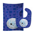 Planets Moon Baby Bib & Burp Cloth Easy-Clean Baby Bib Baby Feeding Accessory Baby Mealtime Essential