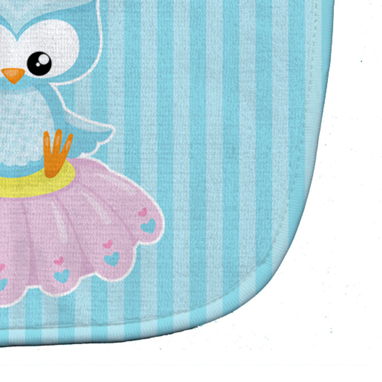 Girl Bird on Blue Baby Bib Easy-Clean Baby Bib Baby Feeding Accessory Baby Mealtime Essential, 10 x 13, Multicolor
