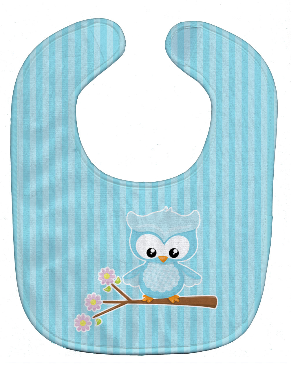 Girl Bird on Branch Baby Bib Easy-Clean Baby Bib Baby Feeding Accessory Baby Mealtime Essential, 10 x 13, Multicolor