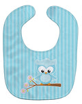 Girl Bird on Branch Baby Bib Easy-Clean Baby Bib Baby Feeding Accessory Baby Mealtime Essential, 10 x 13, Multicolor