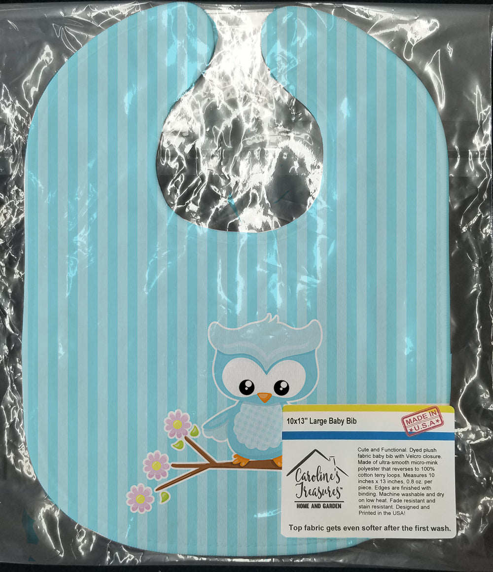 Girl Bird on Branch Baby Bib Easy-Clean Baby Bib Baby Feeding Accessory Baby Mealtime Essential, 10 x 13, Multicolor