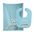 Girl Bird on Branch Baby Bib & Burp Cloth Easy-Clean Baby Bib Baby Feeding Accessory Baby Mealtime Essential