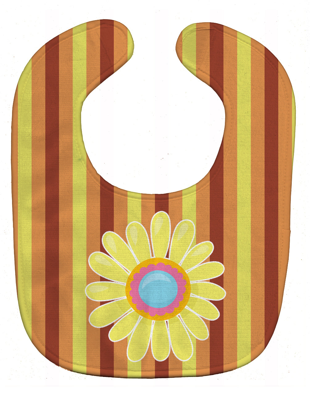 Heart Flower Baby Bib Easy-Clean Baby Bib Baby Feeding Accessory Baby Mealtime Essential, 10 x 13, Multicolor