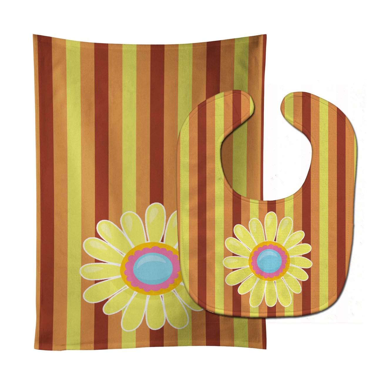 Heart Flower Baby Bib & Burp Cloth Easy-Clean Baby Bib Baby Feeding Accessory Baby Mealtime Essential