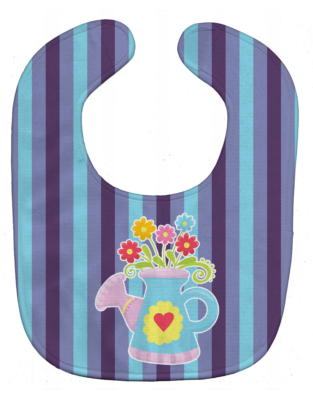 Flower Pot Baby Bib Easy-Clean Baby Bib Baby Feeding Accessory Baby Mealtime Essential, 10 x 13, Multicolor