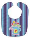 Flower Pot Baby Bib Easy-Clean Baby Bib Baby Feeding Accessory Baby Mealtime Essential, 10 x 13, Multicolor