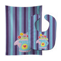 Flower Pot Baby Bib & Burp Cloth Easy-Clean Baby Bib Baby Feeding Accessory Baby Mealtime Essential