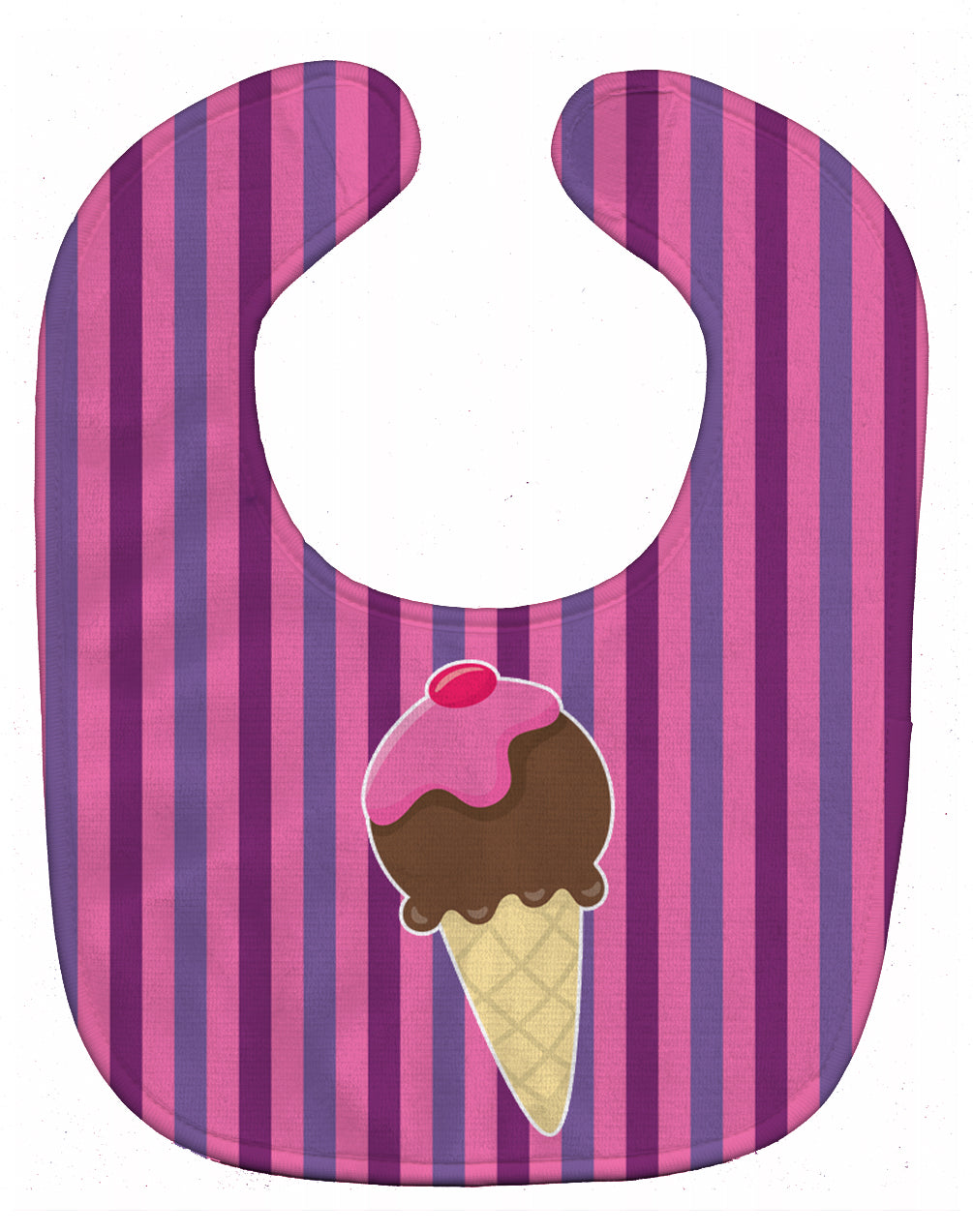Ice Cream Cone Baby Bib Easy-Clean Baby Bib Baby Feeding Accessory Baby Mealtime Essential, 10 x 13, Multicolor