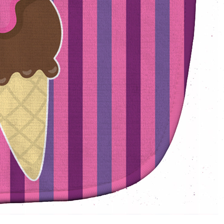 Ice Cream Cone Baby Bib Easy-Clean Baby Bib Baby Feeding Accessory Baby Mealtime Essential, 10 x 13, Multicolor
