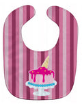 Ice Cream Cone Cake Baby Bib Easy-Clean Baby Bib Baby Feeding Accessory Baby Mealtime Essential, 10 x 13, Multicolor