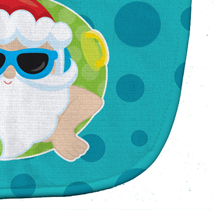 Beach Santa Claus #1 Baby Bib Easy-Clean Baby Bib Baby Feeding Accessory Baby Mealtime Essential, 10 x 13, Multicolor