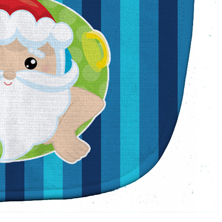 Beach Santa Claus #2 Baby Bib Easy-Clean Baby Bib Baby Feeding Accessory Baby Mealtime Essential, 10 x 13, Multicolor