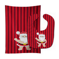 Beach Santa Claus #4 Baby Bib & Burp Cloth Easy-Clean Baby Bib Baby Feeding Accessory Baby Mealtime Essential