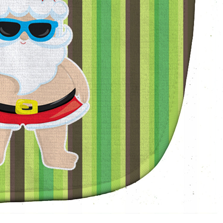 Beach Santa Claus #5 Baby Bib Easy-Clean Baby Bib Baby Feeding Accessory Baby Mealtime Essential, 10 x 13, Multicolor
