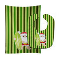 Beach Santa Claus #6 Baby Bib & Burp Cloth Easy-Clean Baby Bib Baby Feeding Accessory Baby Mealtime Essential