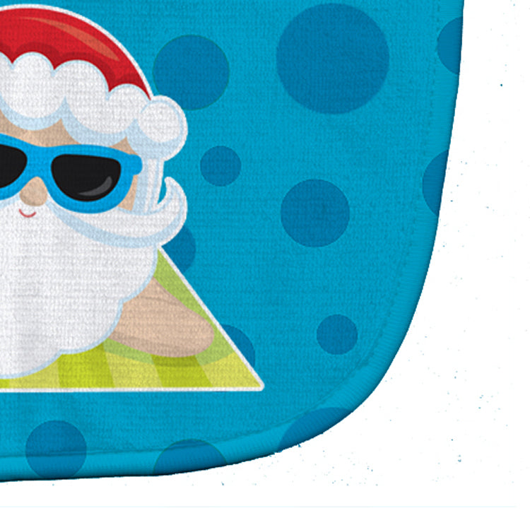 Beach Santa Claus #7 Baby Bib Easy-Clean Baby Bib Baby Feeding Accessory Baby Mealtime Essential, 10 x 13, Multicolor