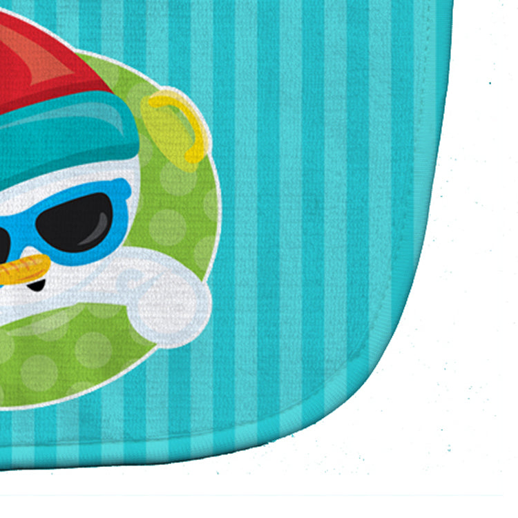 Beach Snowman Baby Bib Easy-Clean Baby Bib Baby Feeding Accessory Baby Mealtime Essential, 10 x 13, Multicolor