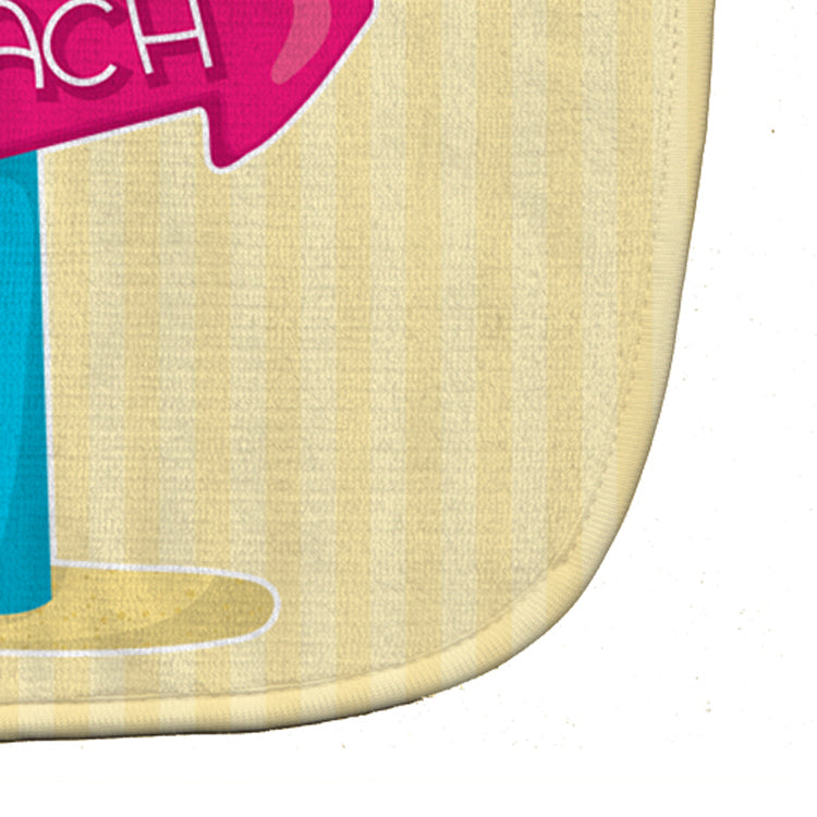 Beach Sign Baby Bib Easy-Clean Baby Bib Baby Feeding Accessory Baby Mealtime Essential, 10 x 13, Multicolor