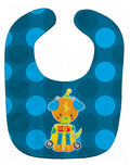 Robot Dog Baby Bib Easy-Clean Baby Bib Baby Feeding Accessory Baby Mealtime Essential, 10 x 13, Multicolor