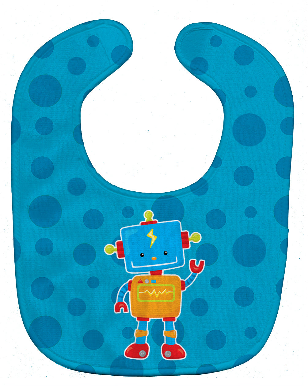 Robot Baby Bib Easy-Clean Baby Bib Baby Feeding Accessory Baby Mealtime Essential, 10 x 13, Multicolor