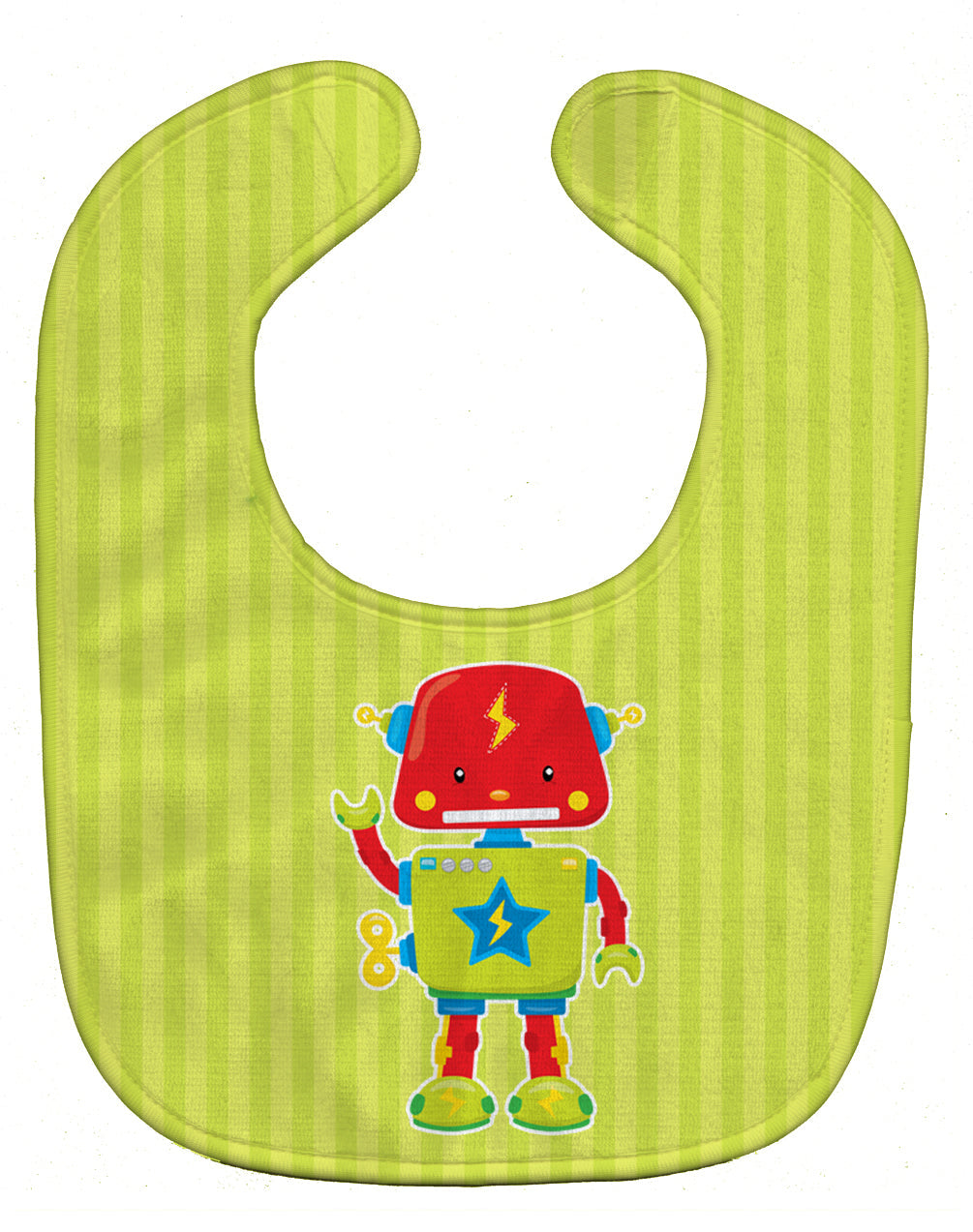 Robot #3 Baby Bib Easy-Clean Baby Bib Baby Feeding Accessory Baby Mealtime Essential, 10 x 13, Multicolor