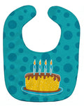 Birthday Cake Baby Bib Easy-Clean Baby Bib Baby Feeding Accessory Baby Mealtime Essential, 10 x 13, Multicolor