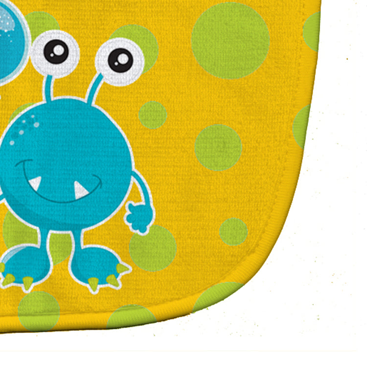 Birthday Monster with Balloons Baby Bib Easy-Clean Baby Bib Baby Feeding Accessory Baby Mealtime Essential, 10 x 13, Multicolor