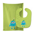Birthday Monster Baby Bib & Burp Cloth Easy-Clean Baby Bib Baby Feeding Accessory Baby Mealtime Essential
