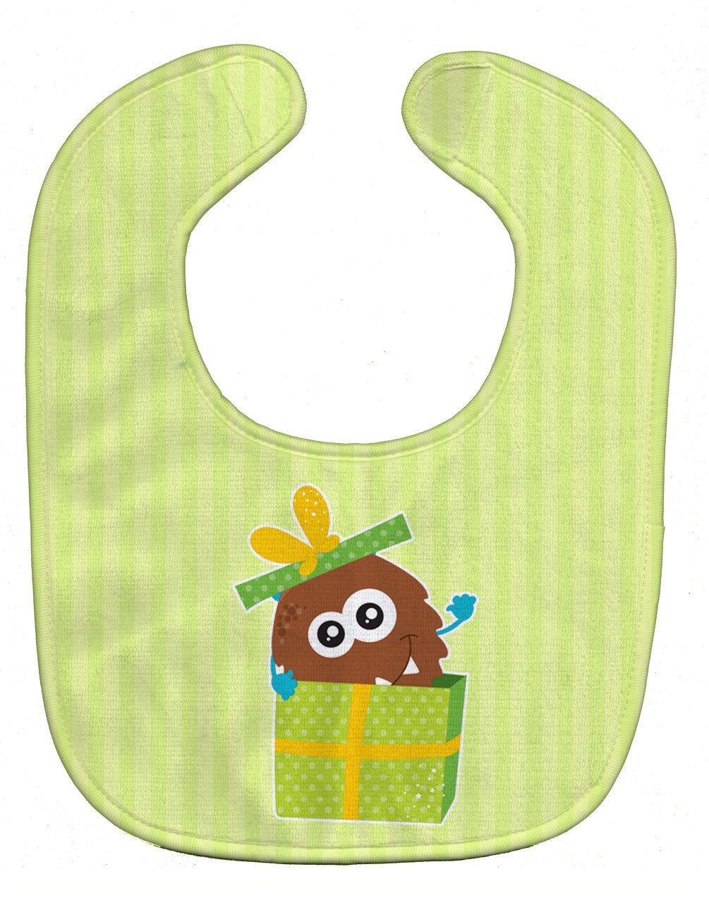 Birthday Monster Present Baby Bib Easy-Clean Baby Bib Baby Feeding Accessory Baby Mealtime Essential, 10 x 13, Multicolor