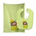 Birthday Monster Present Baby Bib & Burp Cloth Easy-Clean Baby Bib Baby Feeding Accessory Baby Mealtime Essential