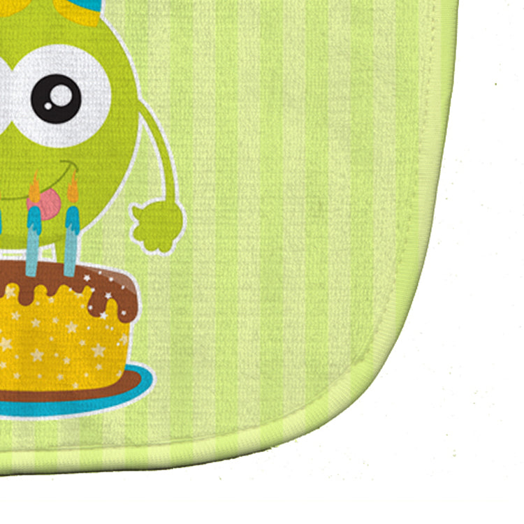 Birthday Monster Cake Baby Bib Easy-Clean Baby Bib Baby Feeding Accessory Baby Mealtime Essential, 10 x 13, Multicolor