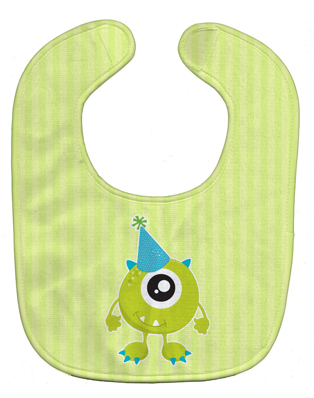Birthday Monster Hat Baby Bib Easy-Clean Baby Bib Baby Feeding Accessory Baby Mealtime Essential, 10 x 13, Multicolor