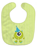Birthday Monster Hat Baby Bib Easy-Clean Baby Bib Baby Feeding Accessory Baby Mealtime Essential, 10 x 13, Multicolor