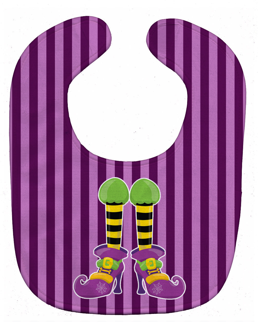Halloween Witches Legs Baby Bib Easy-Clean Baby Bib Baby Feeding Accessory Baby Mealtime Essential, 10 x 13, Multicolor