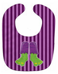 Halloween Frankenstein Feet Baby Bib Easy-Clean Baby Bib Baby Feeding Accessory Baby Mealtime Essential, 10 x 13, Multicolor