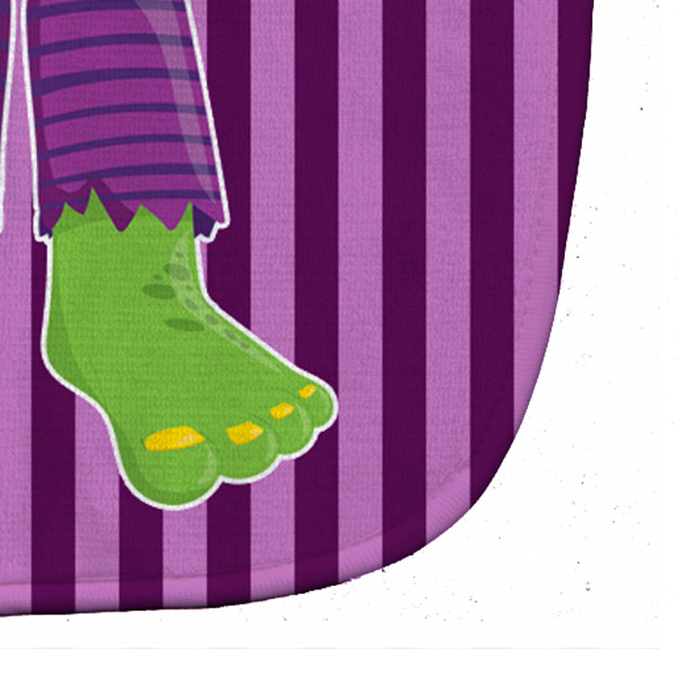 Halloween Frankenstein Feet Baby Bib Easy-Clean Baby Bib Baby Feeding Accessory Baby Mealtime Essential, 10 x 13, Multicolor