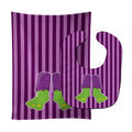 Halloween Frankenstein Feet Baby Bib & Burp Cloth Easy-Clean Baby Bib Baby Feeding Accessory Baby Mealtime Essential