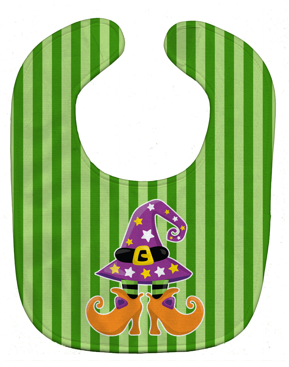 Halloween Witch's Feet #2 Baby Bib Easy-Clean Baby Bib Baby Feeding Accessory Baby Mealtime Essential, 10 x 13, Multicolor