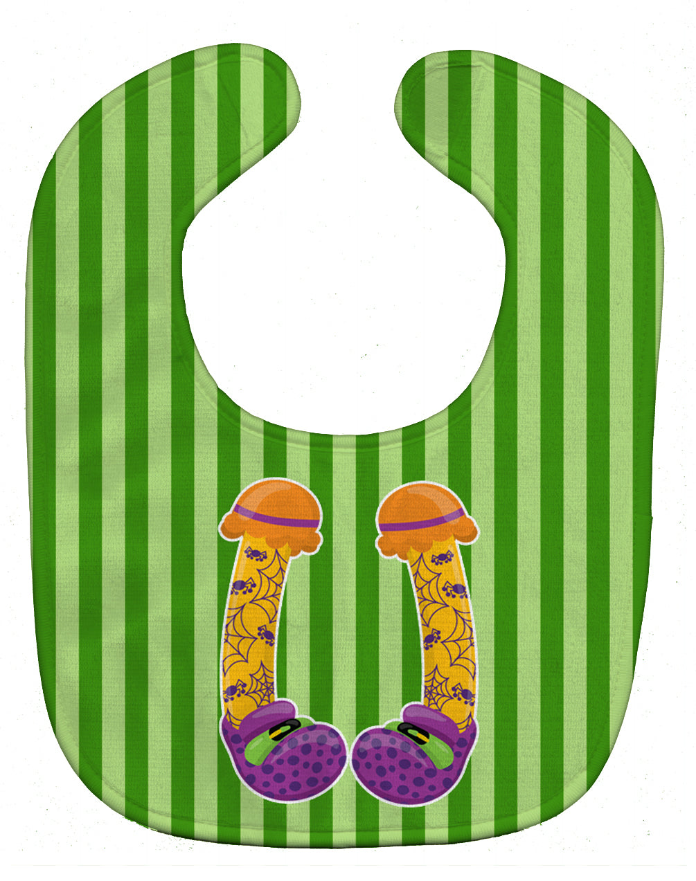 Halloween Witch's Feet #3 Baby Bib Easy-Clean Baby Bib Baby Feeding Accessory Baby Mealtime Essential, 10 x 13, Multicolor