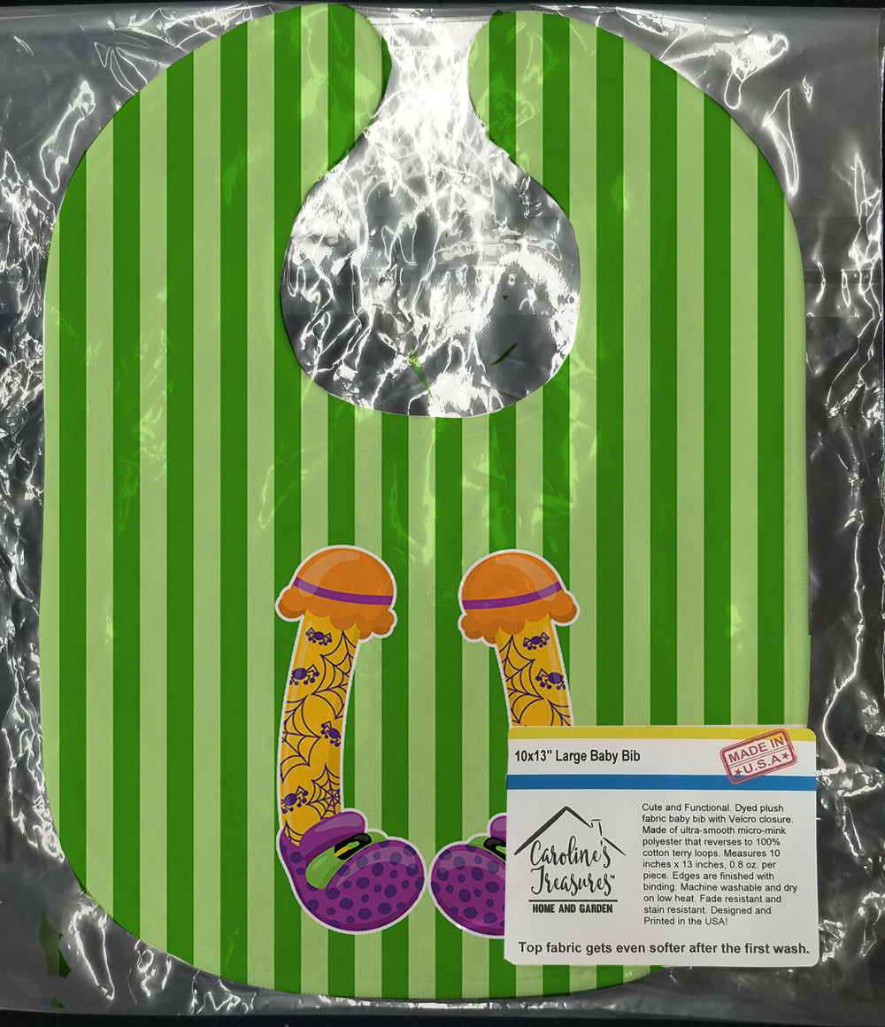 Halloween Witch's Feet #3 Baby Bib Easy-Clean Baby Bib Baby Feeding Accessory Baby Mealtime Essential, 10 x 13, Multicolor