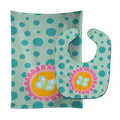 Butterfly in Polkadots Baby Bib & Burp Cloth Easy-Clean Baby Bib Baby Feeding Accessory Baby Mealtime Essential