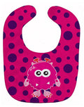 Monster Baby Bib Easy-Clean Baby Bib Baby Feeding Accessory Baby Mealtime Essential, 10 x 13, Multicolor