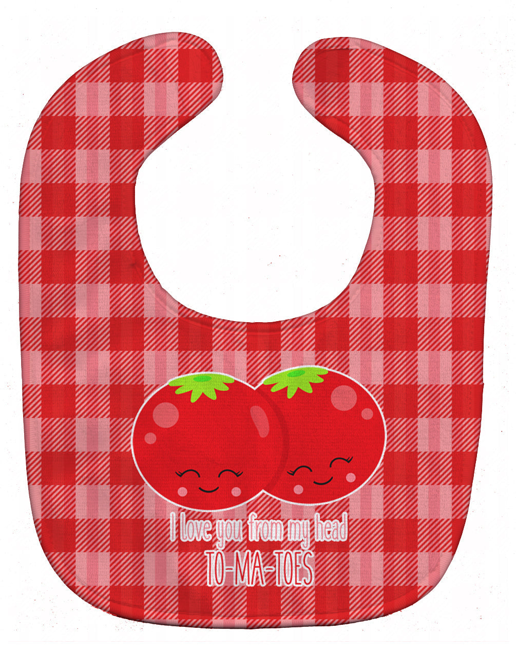 I love you from my head to-ma-toes Baby Bib Easy-Clean Baby Bib Baby Feeding Accessory Baby Mealtime Essential, 10 x 13, Multicolor