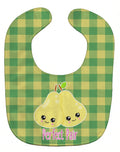 Perfect Pear Baby Bib Easy-Clean Baby Bib Baby Feeding Accessory Baby Mealtime Essential, 10 x 13, Multicolor