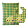 Perfect Pear Baby Bib & Burp Cloth Easy-Clean Baby Bib Baby Feeding Accessory Baby Mealtime Essential