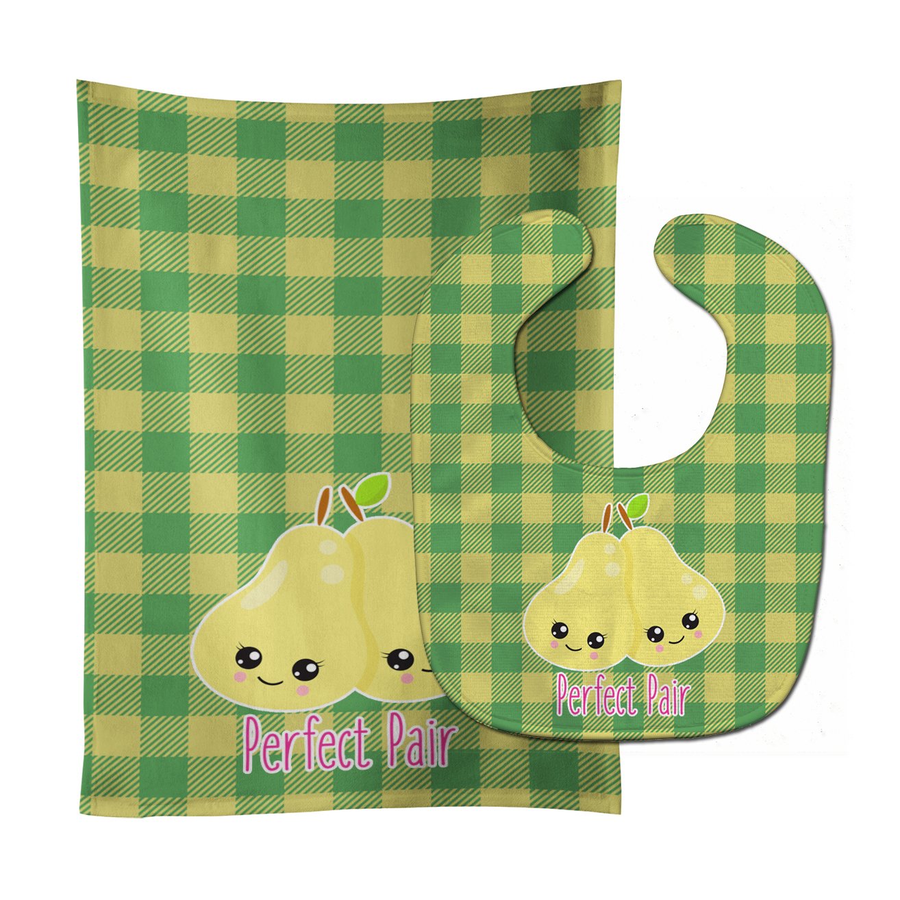Perfect Pear Baby Bib & Burp Cloth Easy-Clean Baby Bib Baby Feeding Accessory Baby Mealtime Essential