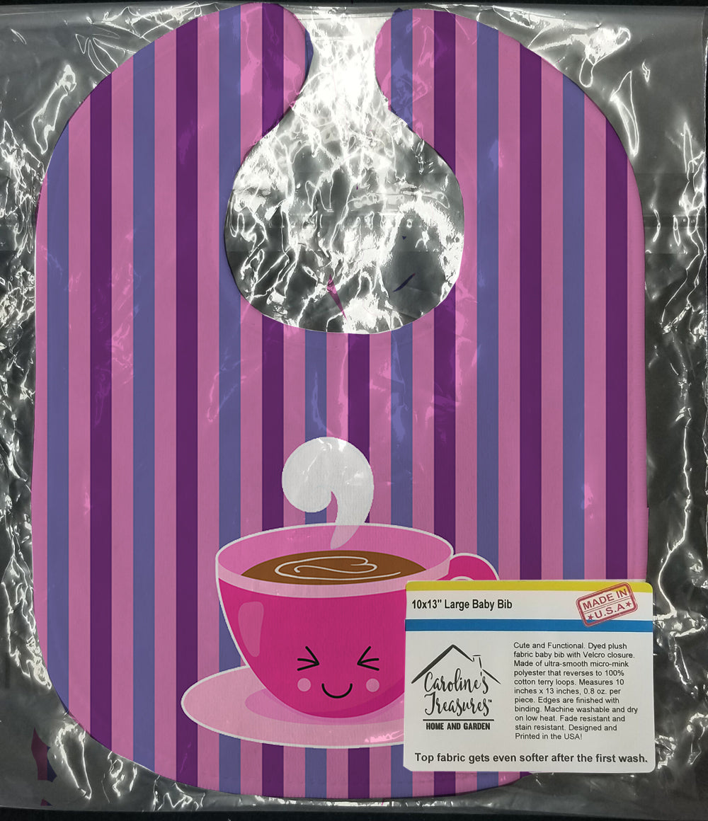 Latte Baby Bib Easy-Clean Baby Bib Baby Feeding Accessory Baby Mealtime Essential, 10 x 13, Multicolor