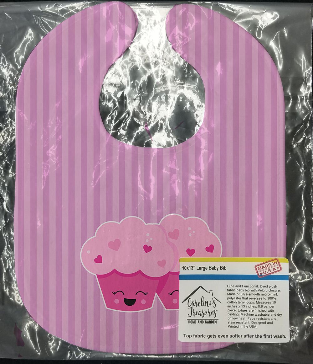 Muffins Baby Bib Easy-Clean Baby Bib Baby Feeding Accessory Baby Mealtime Essential, 10 x 13, Multicolor