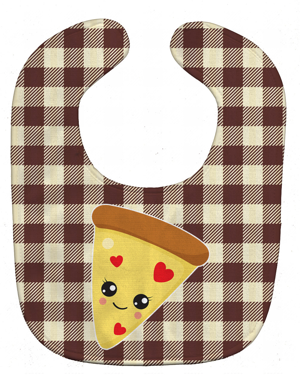 Pizza Baby Bib Easy-Clean Baby Bib Baby Feeding Accessory Baby Mealtime Essential, 10 x 13, Multicolor